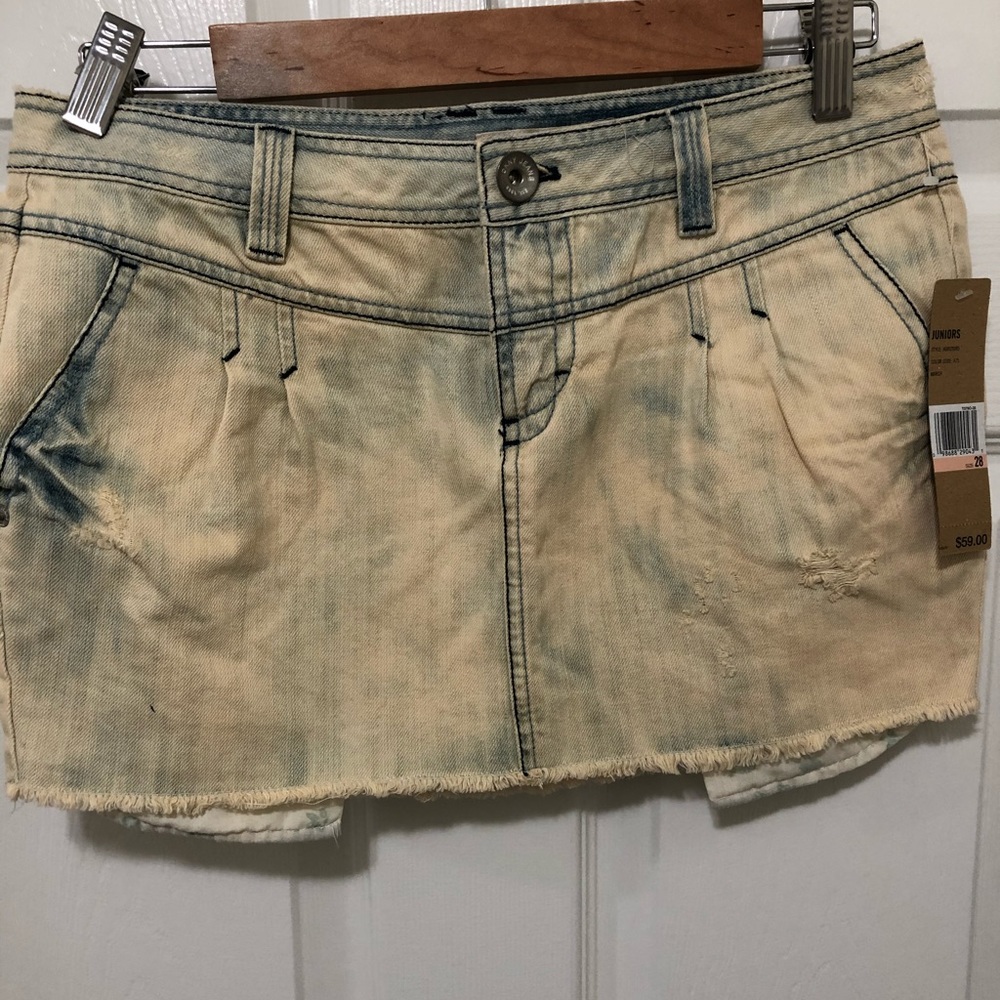 DKNY Denim Mini Skirt